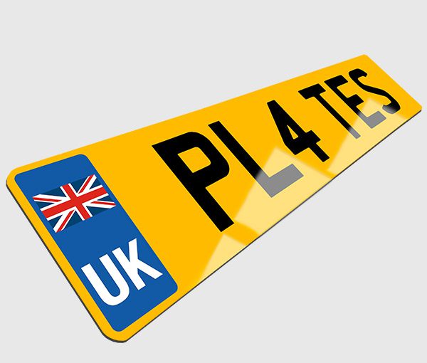 Small Stick On Number Plates (330mm x 111mm)